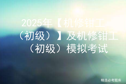 2025年【机修钳工（初级）】及机修钳工（初级）模拟考试